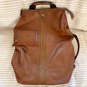 TUMI Leather Duffle Bag
